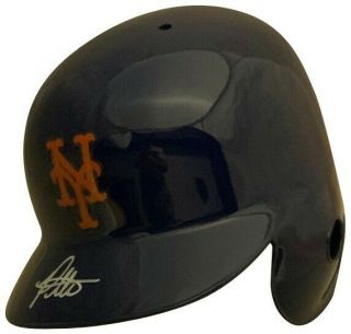 Pete Alonso Autographed York Mets Baseball Full Size Batting Helmet Psa Dna