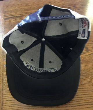 Vintage Dallas Cowboys Modern Leather Snapback Hat Cap Made In USA NFL Branded 6