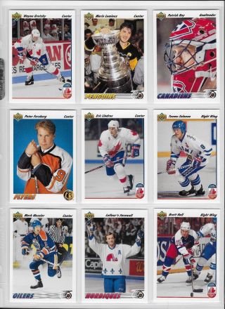1991 - 92 Upper Deck Hockey Complete Set 1 - 700 Nhl