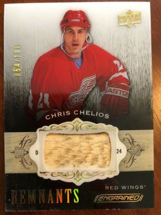18 - 19 Ud Engrained Remnants Game Stick R - Cc Chris Chelios /100