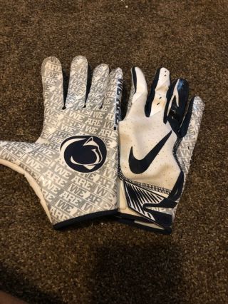 Penn State Nittany Lions Psu Football Team - Issued Player Xl Gloves