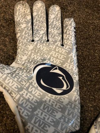 Penn State Nittany Lions PSU Football Team - Issued Player XL Gloves 2