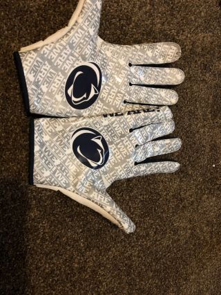 Penn State Nittany Lions PSU Football Team - Issued Player XL Gloves 4