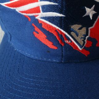 Vintage England Patriots Splash Snapback Hat by Logo Athletic Cap 90s 2