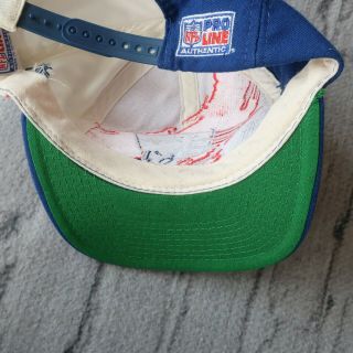 Vintage England Patriots Splash Snapback Hat by Logo Athletic Cap 90s 6