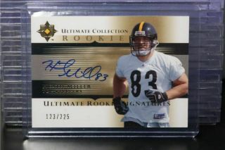 2005 Ultimate Heath Miller Rookie Auto Autograph Rc 123/225 Steelers Bb