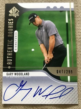 Gary Woodland 2012 Sp Authentic Rookies Auto Autograph Rc Kansas /299