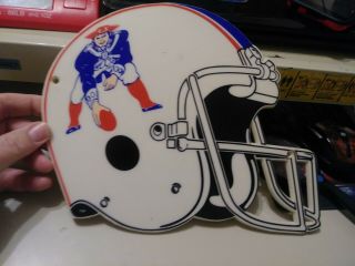 Vintage 1987 England Patriots Wall Decor Helmet.  1