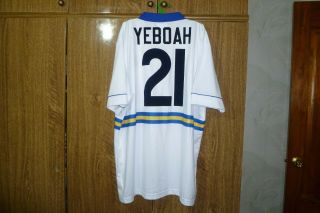 Leeds United Score Draw Football Shirt 21 Tony Yeboah Home 1993/1994/1995 2xl