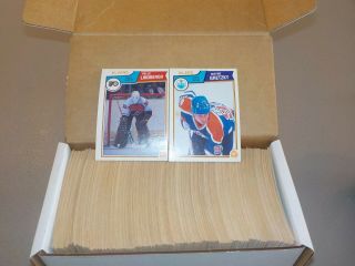 1983 - 84 O - Pee - Chee Complete Hockey Set 1 - 396 W/ Lindbergh Rc,  Gretzky 953