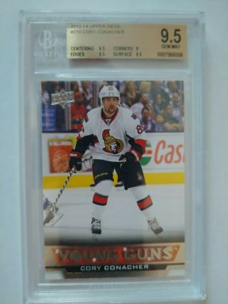 2013 - 14 Ud Young Guns 210 Cory Conacher Bgs 9.  5 Rc Rookie
