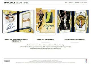 2018 - 19 Panini Opulence Basketball Hobby Box 2