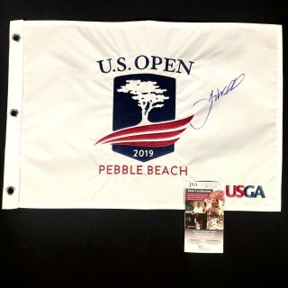 Gary Woodland Signed 2019 Us Open Pebble Beach Flag - U.  S.  - Jsa Dd51540