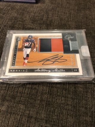 2018 Panini One Anthony Miller 2 Color Patch Auto /199