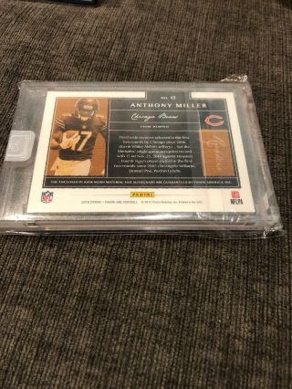2018 Panini One Anthony Miller 2 Color Patch Auto /199 2