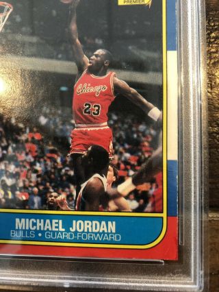 1986 - 1987 Fleer Michael Jordan Chicago Bulls 57 Rc Psa Authentic Altered 6