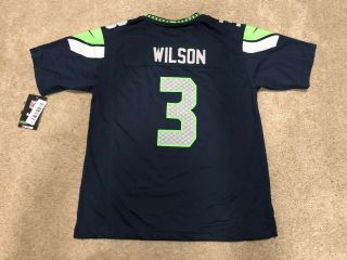 Nike Russell Wilson Seattle Seahawks NFL Jersey NWT Youth Large 14/16 4