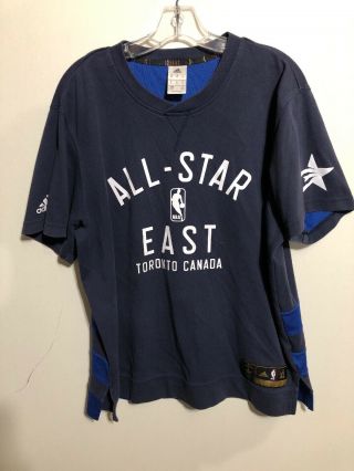 Adidas 2016 Nba All - Star East Toronto Canada Blue Shooter Shirt Xl