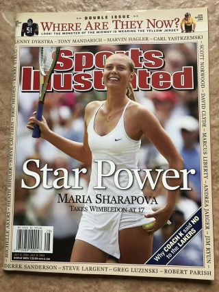 Sports Illustrated Si No Label Maria Sharapova July 12 - 19,  2004