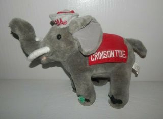 Htf University Of Alabama Crimson Tide Big Al Elephant Plush Plays Fight Song