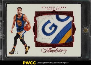 2015 Panini Flawless Ruby Stephen Curry 3 - Clr Patch /15 35 (pwcc)