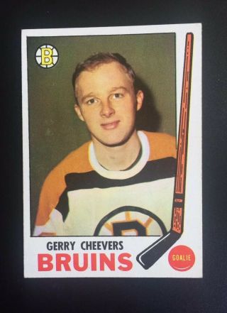 1969 - 70 Topps 22 Gerry Cheevers • Bruins • Grade • •