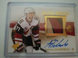 2016 - 17 SP Authentic Auto Patch 3 Col Hudson Fasching /100 RC ROOKIE 5