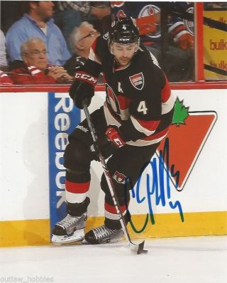 Ottawa Senators Chris Phillips Signed Autographed 8x10 Photo B