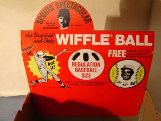Vintage Wiffle Ball Empty Display Box Greg Luzinski Joe Morgan Tom Seaver