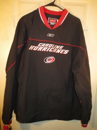 Carolina Hurricanes Nhl Hockey Reebok Black Sweatshirt Pullover Mens Size Medium
