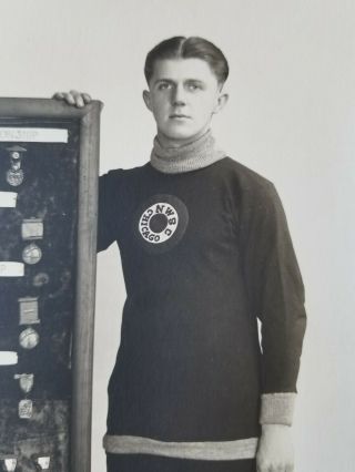 1924 Olympic Speed Skater Harry Kaskey Photographs With Trophies 2