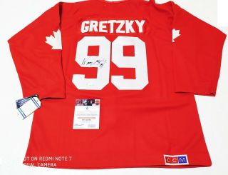 Team Canada No.  99 Wayne Gretzky Authentic Autographed Jersey With
