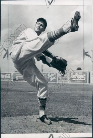 1940 Mlb St Louis Cardinals Pitcher Howard Pollet Press Photo