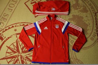 Bayern Munich Suit Track Top And Pants 2014 Football Training Adidas Young L