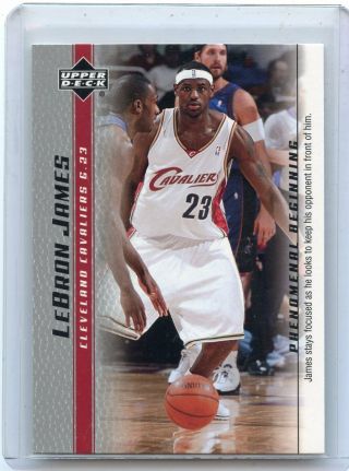 2003 - 04 Upper Deck 14 Lebron James Rookie Card (rc),  Cleveland Cavaliers