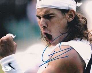 Rafael Nadal Signed 8x10 Photo W/proof Jsa Authenticated