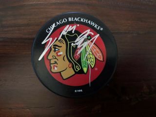 Eric Daze Autograph Signed Chicago Blackhawks Official Nhl Hockey Puck