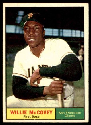 1961 Topps 517 Willie Mccovey Giants Ex To Ex,