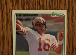 1981 Topps 216 Joe Montana San Francisco 49ers NFL HOF Football Rookie Card 3