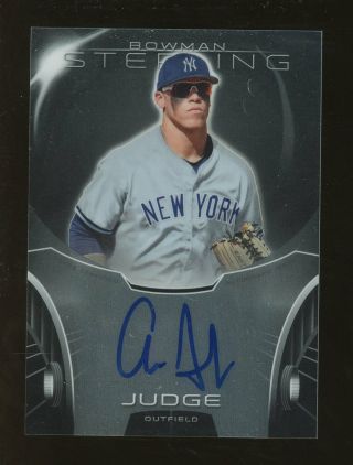 2013 Bowman Sterling Aaron Judge Yankees Rc Rookie Auto