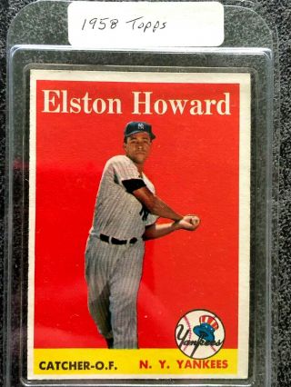 Elston Howard 1958 Topps Card 275 York Yankees