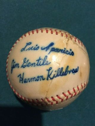 Gillette Official League World Series Baseballs (2) autographed - AL and NL 3
