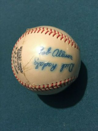 Gillette Official League World Series Baseballs (2) autographed - AL and NL 4