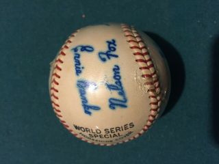 Gillette Official League World Series Baseballs (2) autographed - AL and NL 6