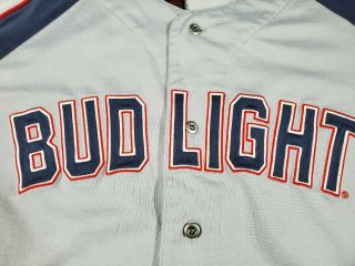 Budweiser Bud Light 41 JanSport Baseball Jersey Stitched Size XL 3