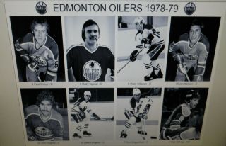 1978 - 79 Edmonton Oilers WHA photos 8x10 Gretzky Semenko Flett Goldsworthy Shmyr 2