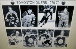 1978 - 79 Edmonton Oilers WHA photos 8x10 Gretzky Semenko Flett Goldsworthy Shmyr 4