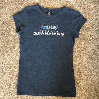 Women’s Nfl Team Apparel Short Sleeve Seattle Seahawks Graphic T Shirt Top L