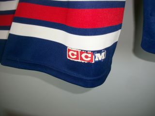 Mens Vintage CCM York Rangers 11 NHL Hockey Jersey - w.  Fabric Emblems - XL 4