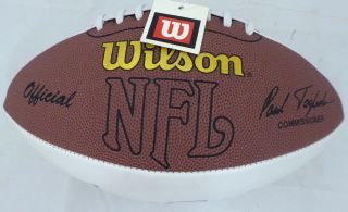 Emmitt Smith & Jerry Rice Autographed Wilson White Panel Football JSA B19228 5